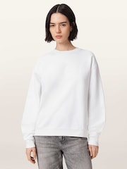 AllSaints White Mabel Sweatshirtshirt - Image 1 of 9