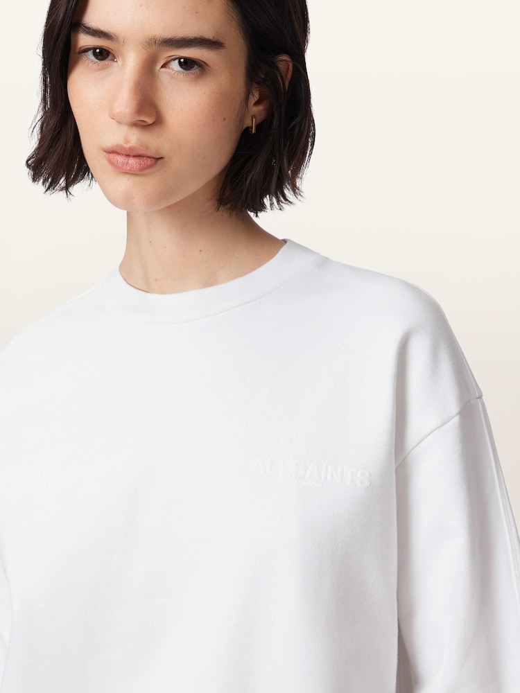 AllSaints White Mabel Sweatshirtshirt - Image 2 of 9