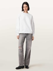 AllSaints White Mabel Sweatshirtshirt - Image 3 of 9