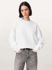 AllSaints White Mabel Sweatshirtshirt - Image 8 of 9