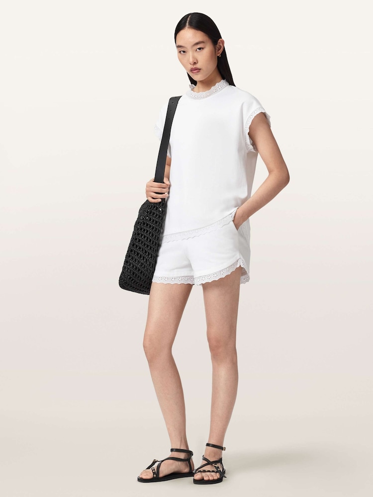 AllSaints White Lele Lace Tank - Image 2 of 6