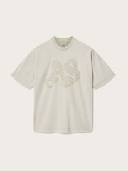AllSaints Grey Insignia Etta T-Shirts - Image 6 of 6