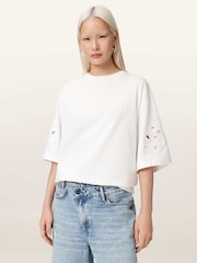 AllSaints White Lola Amelie T-Shirt - Image 1 of 7