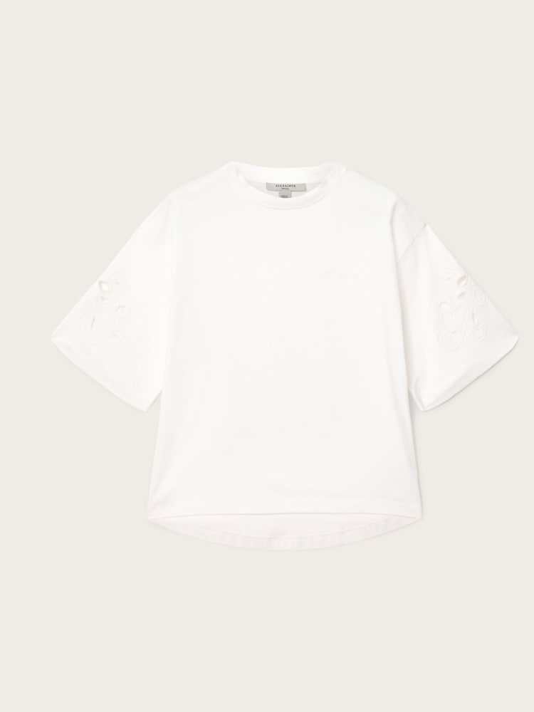 AllSaints White Lola Amelie T-Shirt - Image 7 of 7 AllSaints White Lola Amelie T-Shirt - Image 7 of 7