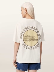 AllSaints White Sun City Etta T-Shirt - Image 4 of 7