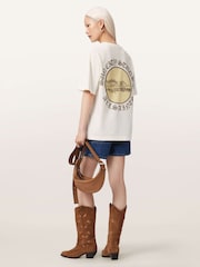 AllSaints White Sun City Etta T-Shirt - Image 6 of 7
