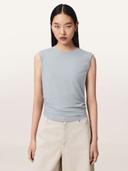 AllSaints Blue West Tank Top - Image 1 of 8