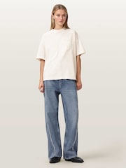AllSaints White Insignia Etta T-Shirt - Image 3 of 6