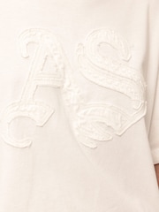 AllSaints White Insignia Etta T-Shirt - Image 6 of 6