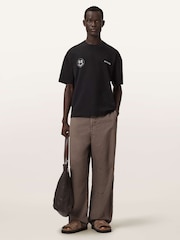 AllSaints Black Spinner Short Sleeve Crew Neck T-Shirt - Image 2 of 2