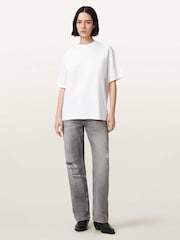 AllSaints White Mabel Etta T-Shirts - Image 3 of 8