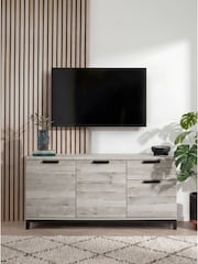 Grey Bronx Oak Effect Up to 65 inch TV Unit - Image 1 of 3