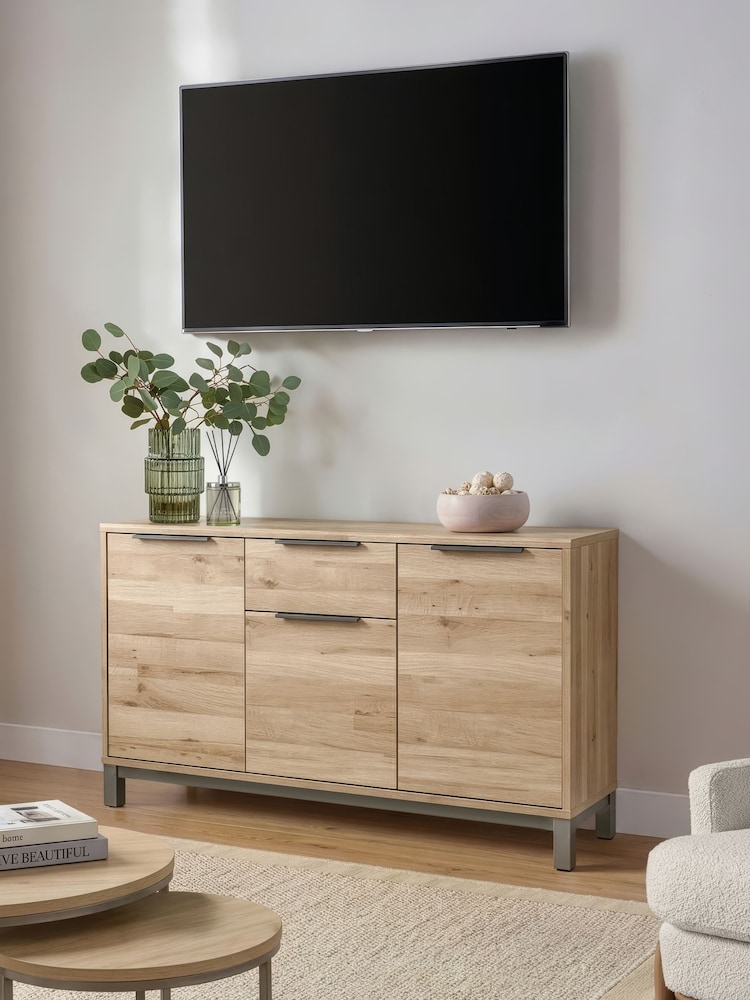 Light Bronx Oak Effect TV Unit - Image 1 of 5