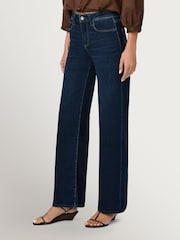 Paige Amagansett Tatum 32" Mid Rise Slim Wide Leg Jeans - Image 4 of 6