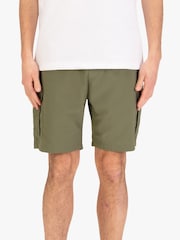 Luke 1977 Green Techshort Clover Cargo Shorts - Image 3 of 7