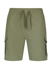Luke 1977 Green Techshort Clover Cargo Shorts - Image 4 of 7
