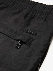 Luke 1977 Black Kaho Black Linen Shorts - Image 7 of 7