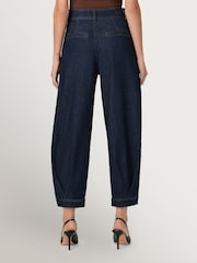 Paige Fresco Delaney Cuffed Pleat Waist Barrel Leg Jeans - Image 2 of 4