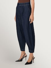 Paige Fresco Delaney Cuffed Pleat Waist Barrel Leg Jeans - Image 4 of 4