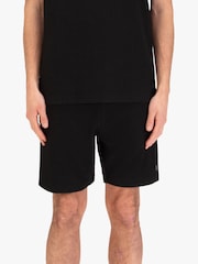 Luke 1977 Black Waffle Textured Shorts - Image 1 of 7