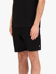 Luke 1977 Black Waffle Textured Shorts - Image 3 of 7