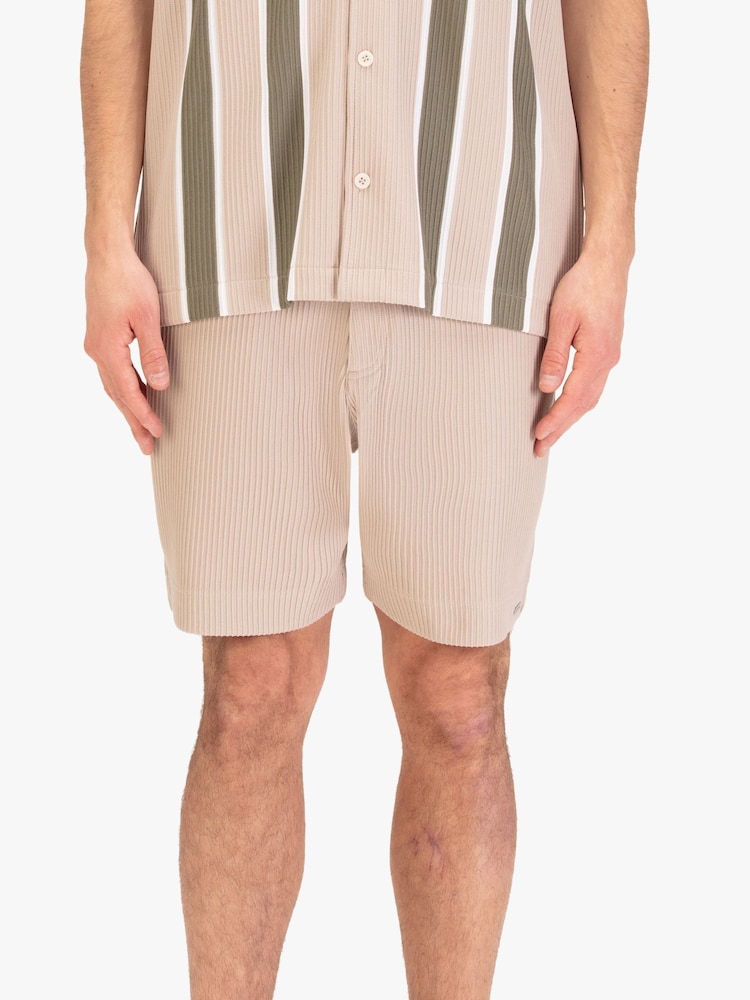 Luke 1977 Cream Helston Dark Ecru Shorts - Image 1 of 6