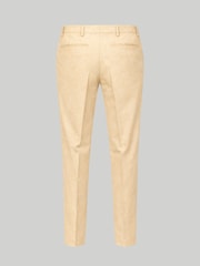 Harry Brown Yellow Slim Fit Linen Blend Suit Trousers - Image 8 of 8