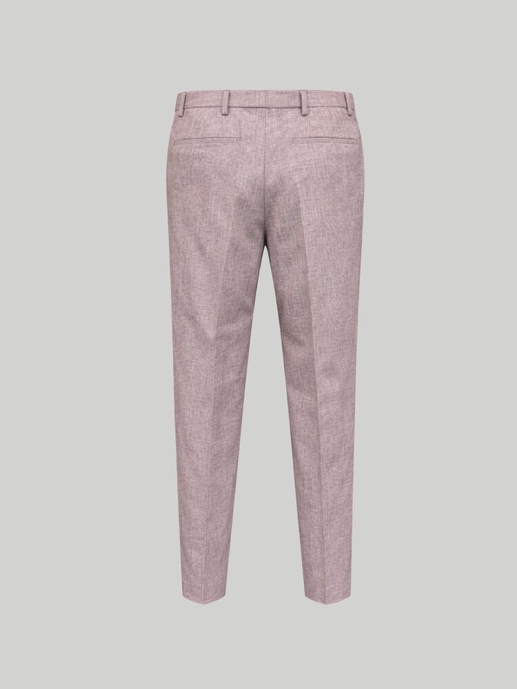 Harry Brown Red Slim Fit Linen Blend Suit Trousers - Image 7 of 7 Harry Brown Red Slim Fit Linen Blend Suit Trousers - Image 7 of 7