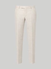 Harry Brown Natural Slim Fit Linen Blend Suit Trousers - Image 7 of 8
