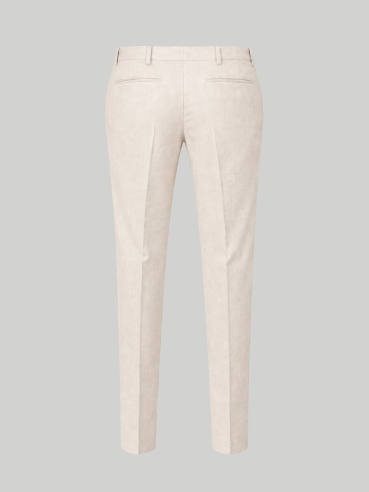 Harry Brown Natural Slim Fit Linen Blend Suit Trousers - Image 8 of 8
