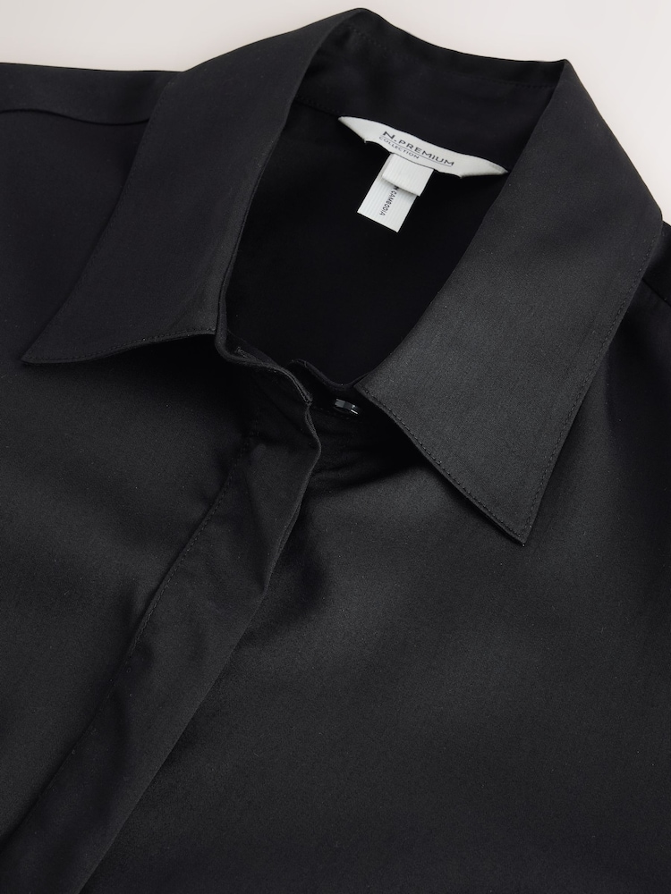 Black N. Premium Tencel Soft Long Sleeve Shirt - Image 2 of 3