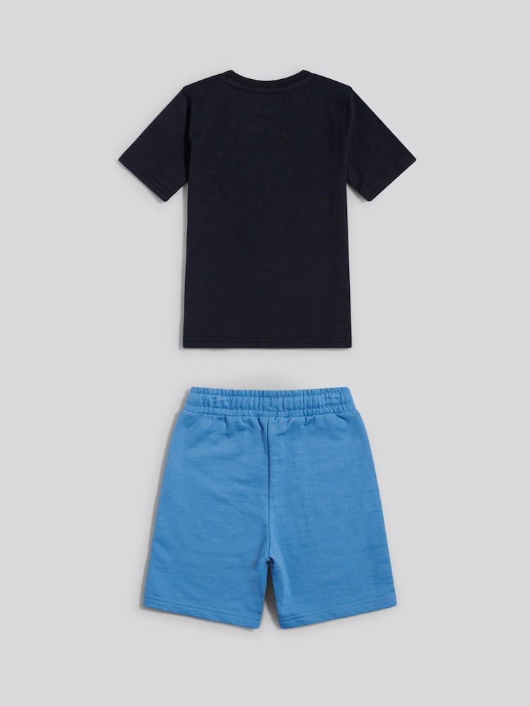 U.S. Polo Assn Navy Blue Graphic T-Shirt And Shorts Set - Image 2 of 4