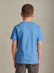 U.S. Polo Assn Blue Minimal Circle Print T-Shirt - Image 4 of 7