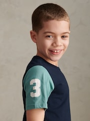 U.S. Polo Assn. Navy Blue Player 3 Colour Block T-Shirt - Image 5 of 10