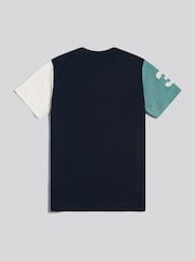 U.S. Polo Assn. Navy Blue Player 3 Colour Block T-Shirt - Image 8 of 10