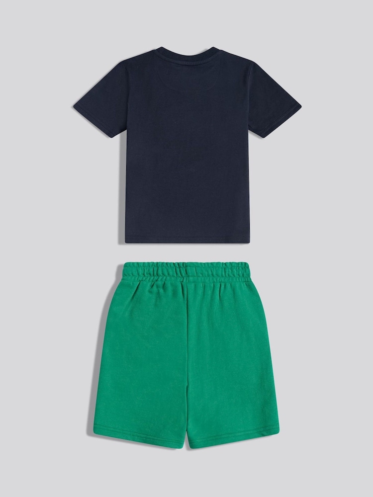 U.S. Polo Assn Blue Graphic T-Shirt And Short Set - Image 2 of 4