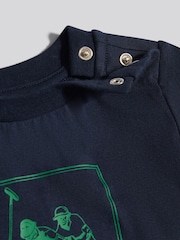 U.S. Polo Assn Blue Graphic T-Shirt And Short Set - Image 4 of 4