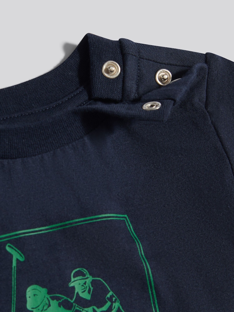 U.S. Polo Assn Blue Graphic T-Shirt And Short Set - Image 4 of 4