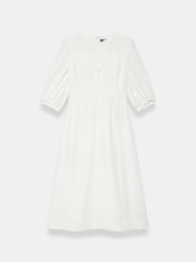 Mint Velvet White Linen Midi Dress - Image 6 of 7