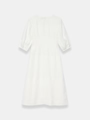 Mint Velvet White Linen Midi Dress - Image 7 of 7