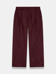Mint Velvet Red Linen Blend Wide Leg Trousers - Image 7 of 8