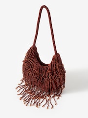 Mint Velvet Brown Cleo Beaded Shoulder Bag - Image 2 of 4