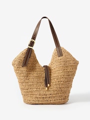 Mint Velvet Natural Esme Woven Bucket Bag - Image 2 of 5