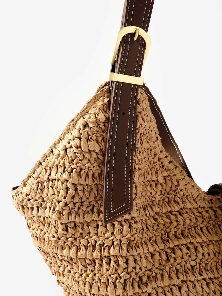 Mint Velvet Natural Esme Woven Bucket Bag - Image 5 of 5 Mint Velvet Natural Esme Woven Bucket Bag - Image 5 of 5
