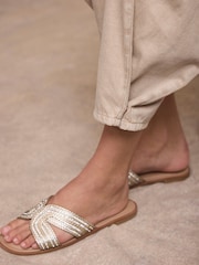 Mint Velvet Natural Balloon Leg Jeans - Image 5 of 7