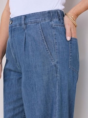 Cotton Traders Blue Wide Leg Jeans - Image 3 of 3