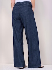 Cotton Traders Blue Wide Leg Jeans - Image 2 of 4