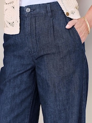 Cotton Traders Blue Wide Leg Jeans - Image 3 of 4