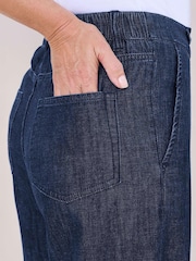 Cotton Traders Blue Wide Leg Jeans - Image 4 of 4