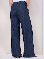 Cotton Traders Blue Wide Leg Jeans - Image 2 of 4